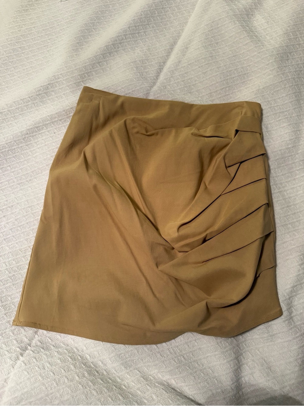 Classic Tan Draped Women’s Skirt